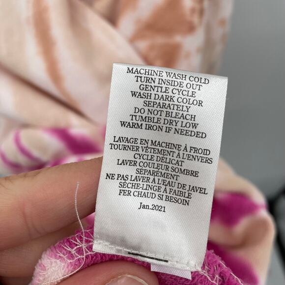 Z SUPPLY NWT Evereve Tempest Tie Dye Raw Hem Pullover Sweatshirt // L - Picture 10 of 12